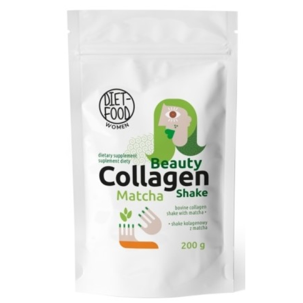 Diet Food Beauty Collagen Shake 200 g - Matcha Diet Food Beauty Collagen Shake 200 g - Matcha